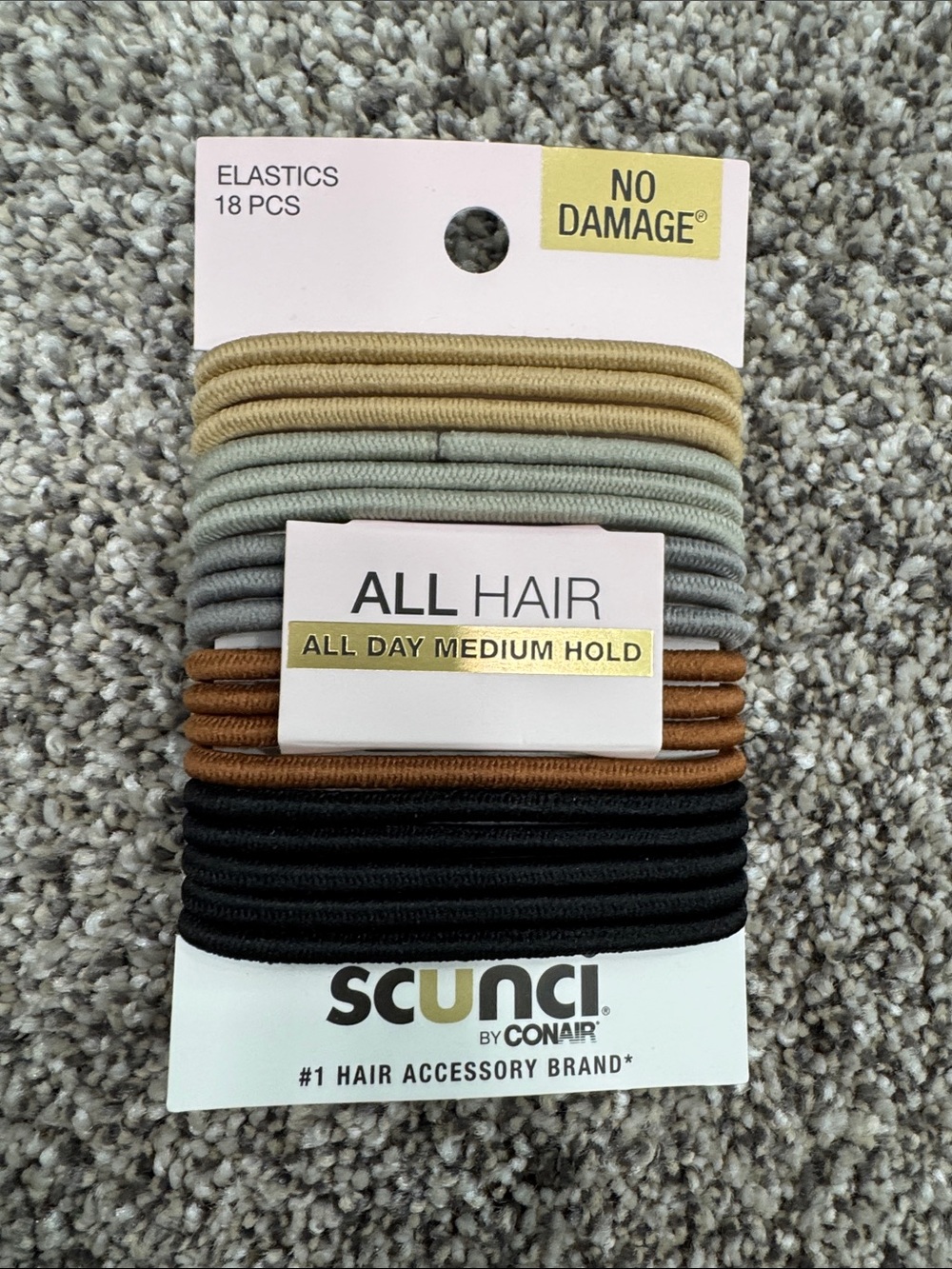 Scunci Neutral Tone Elastic Hair Tie